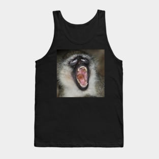 Yawn! Black-faced Vervet Monkey, Kenya. Tank Top